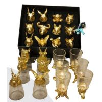 12 Glass Bar Set for Serving and Entertaining, Premium Drinkware Gift for Home Use, Festive Hampers, Celebrations and Elegant Table Presentation